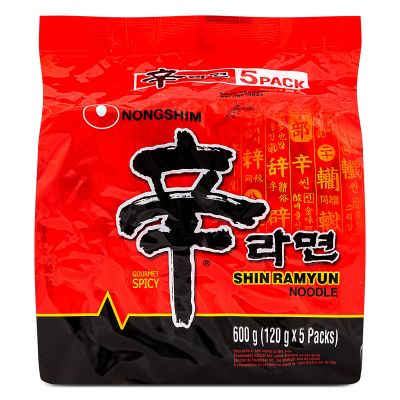 Nong Shim Shin Ramyun (Multipack) 農心 辛拉麵 (5包裝)