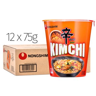 Nong Shim Shin Kimchi Ramyun Cup Noodle (12 Pcs)