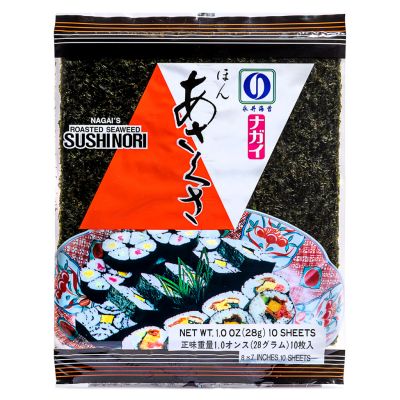 Nagai's Roasted Seaweed Sushi Nori (Red) はん あさくさ