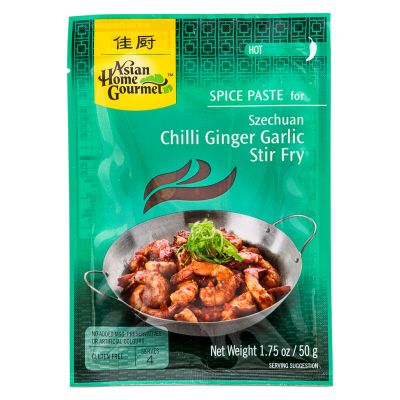 Asian Home Gourmet For Szechuan Chilli Ginger Garlic Stir Fry (Hot)