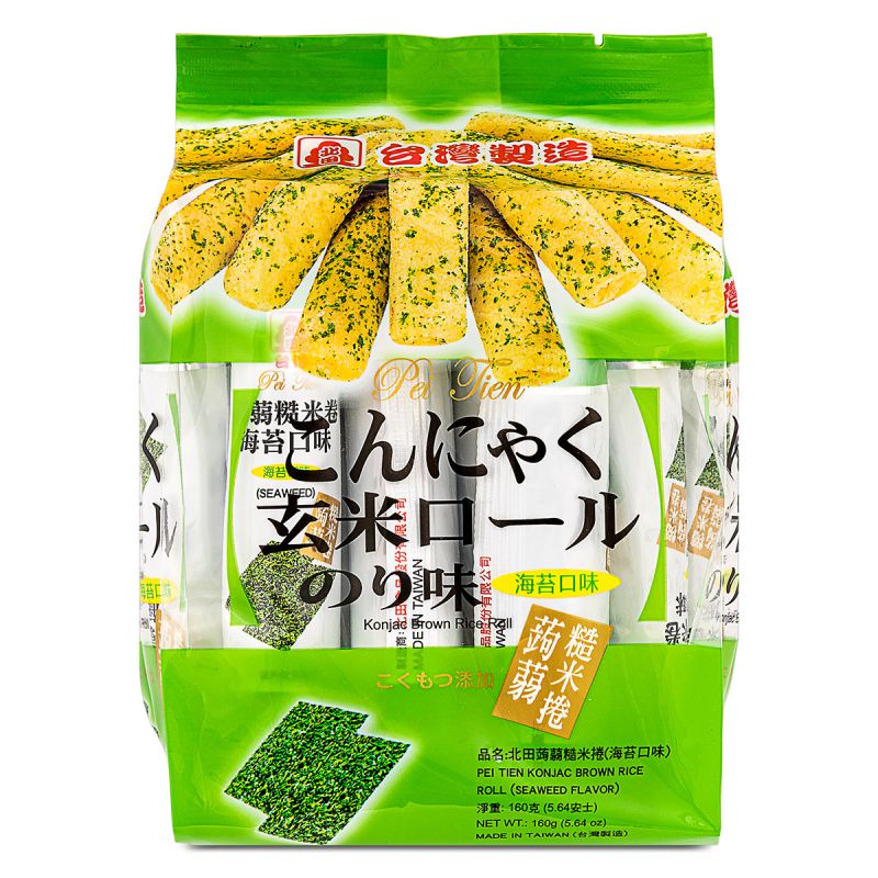 Click Here To Enlarge This Photo Of Pei Tien Konjac Brown Rice Roll (Seaweed) 北田 蒟蒻糙米捲 (海苔口味)