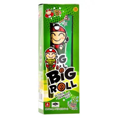 Tao Kae Noi Big Roll Grilled Seaweed Roll (Classic Flavour) 6pcs 小老闆 大紫菜卷 (經典味) 6pcs