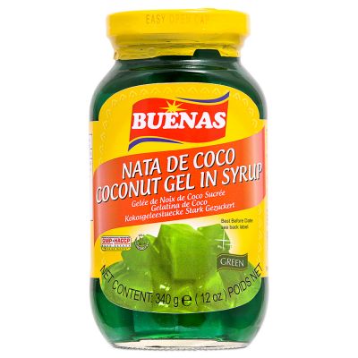 Buenas Nata de Coco Coconut Gel in Syrup (Green)