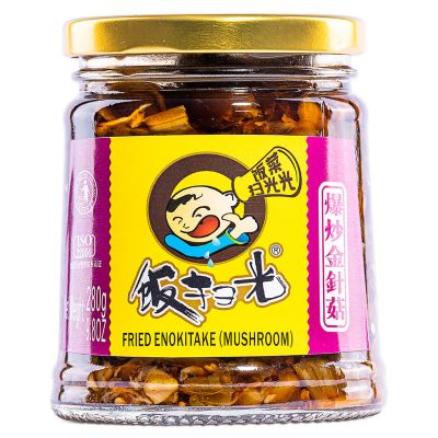 FSG Fried Enokitake (Mushroom) 飯掃光 爆炒金針菇