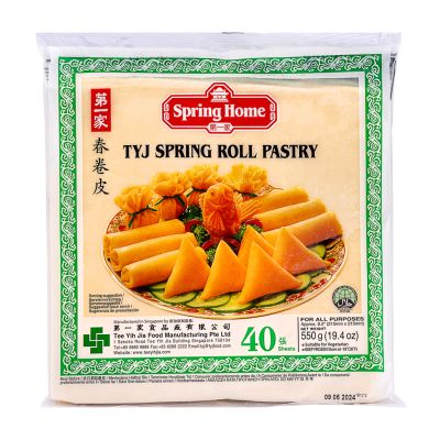 Spring Home Tyj Spring Roll Pastry (M - 40 Sheets) 第一家 春卷皮 (中 - 40張)