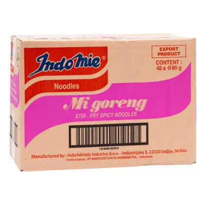 Indomie Mi Goreng Stir-Fry Spicy Noodles Box (40pcs)