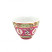Red Pattern Chinese Tea Cup