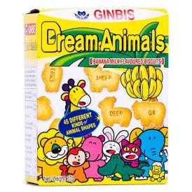 Ginbis Dream Animals Biscuits (Banana Milk Flavour)
