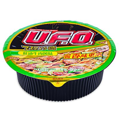 Nissin UFO Instant Noodles (Oyster Beef Flavour) 日清 飛碟炒麵 (蠔油牛肉風味) - Best Before: 12/5/2024