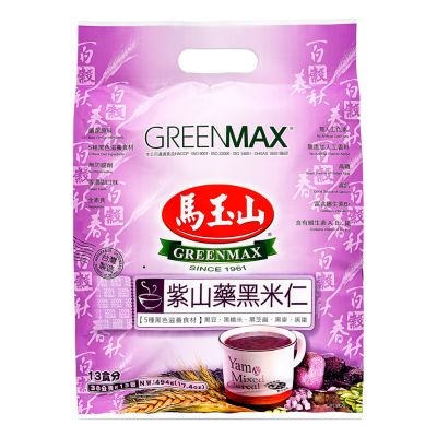 Greenmax Yam & Mixed Cereal Drink 馬玉山 紫山藥黑米仁