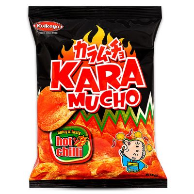Koikeya Kara Mucho Hot Chilli Flavour Potato Crisps