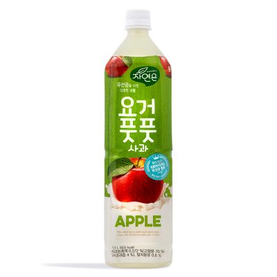 Woongjin Nature's Yogurt Apple Drink 요거 픗픗 사과 1.5L
