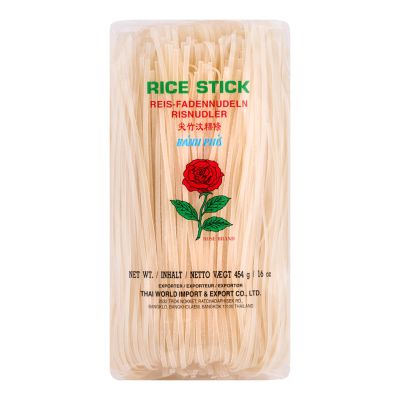 Rose Brand Rice Stick (3mm) 玫瑰牌 尖竹汶粿條