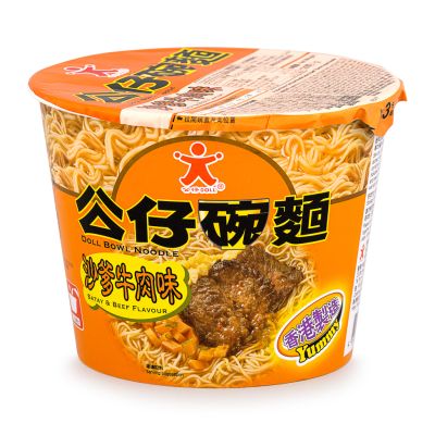 Doll Bowl Noodle - Satay & Beef Flavour 公仔碗麵 沙爹牛肉味