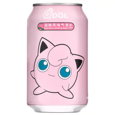QDOL Pokemon Sparkling Water (Peach Flavour) 夢可寳 白桃風味氣泡水