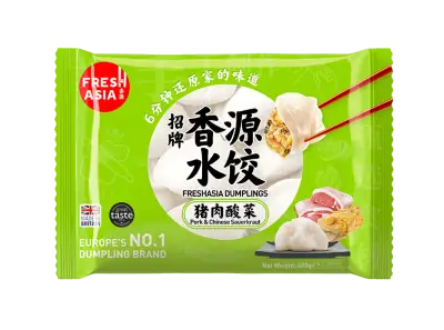 Freshasia Dumplings (Pork & Chinese Sauerkraut) 香源 經典水餃 (猪肉酸菜)