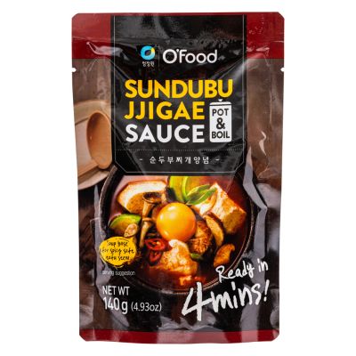 Chung Jung One O'Food Sundubu Jjigae Sauce (Soup Base for Spicy Soft Tofu Stew)