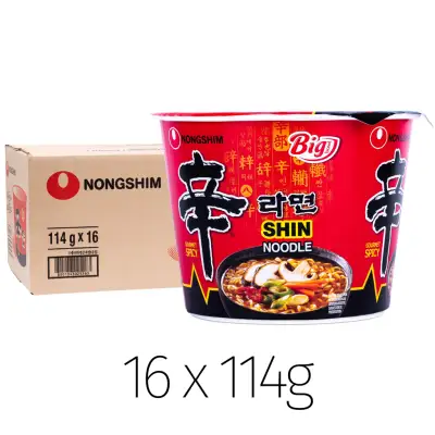 Nong Shim Shin Big Bowl Noodle Soup Box (16 Pcs)