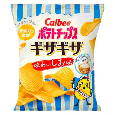 Calbee Potato Chips jagged Taste Rich Salt