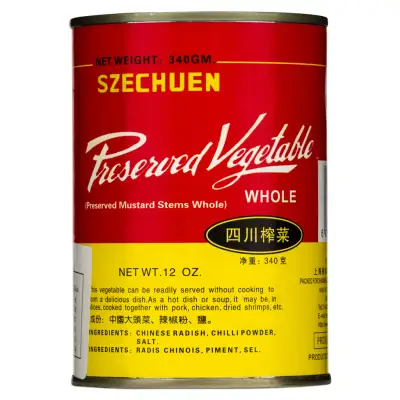 White Rabbit Brand Szechuen Preserved Mustard Stems Whole
