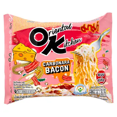Mama Oriental Kitchen Carbonara Bacon Flavour Noodles