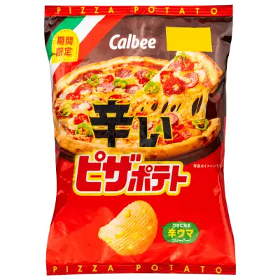 Calbee Triple Rich Potato Chips Spicy Pizza Flavour (JPN)