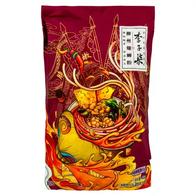 Li Zi Qi Instant Vermicelli (Pepper & Sour Bamboo Shoot Flavour) 李子柒柳州螺蛳粉 (爆椒酸筍)