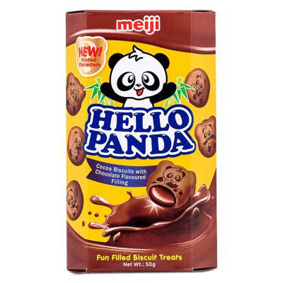 Meiji Hello Panda Cocoa Biscuits with Chocolate Flavour Filling 雙重朱古力夾心餅