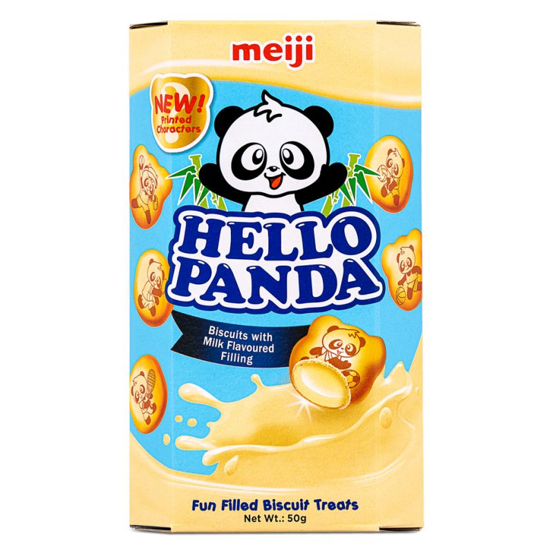 Click Here To Enlarge This Photo Of Meiji Hello Panda Biscuits with Milk Flavoured Filling 牛奶夾心餅