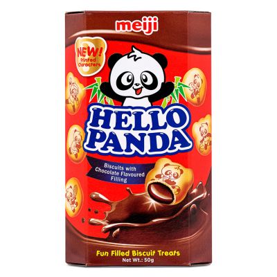 Meiji Hello Panda Biscuits with Chocolate Flavour 朱古力夾心餅